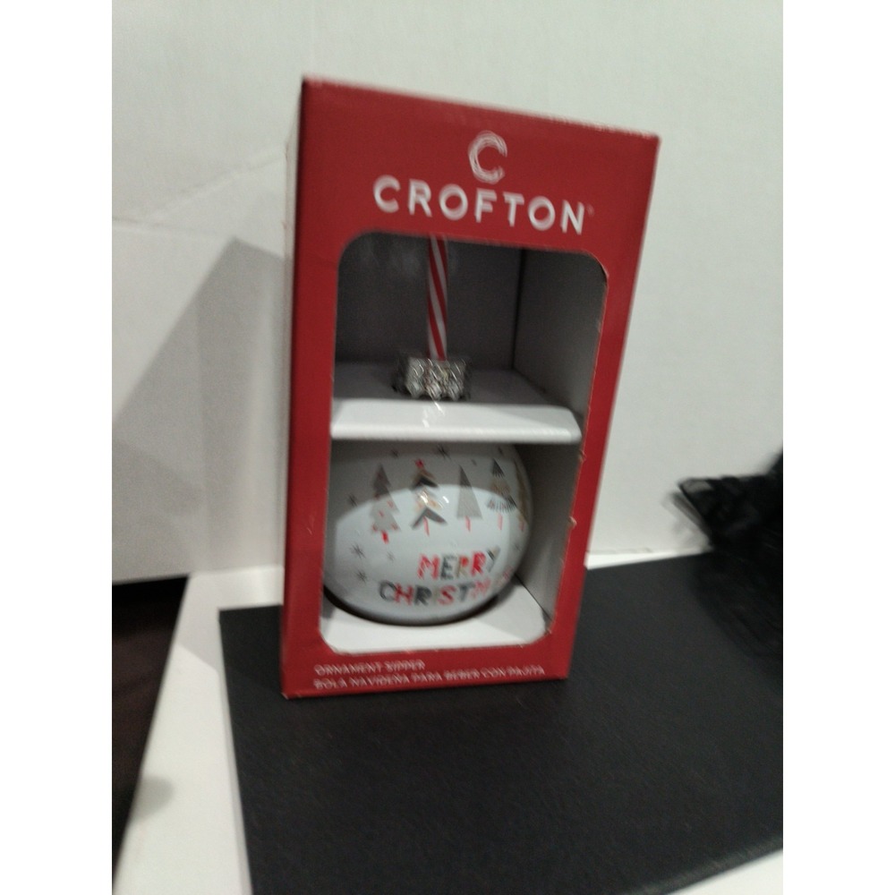 Crofton Ornament Sipper Cup with Straw 13.2 oz Merry and Bright Christmas